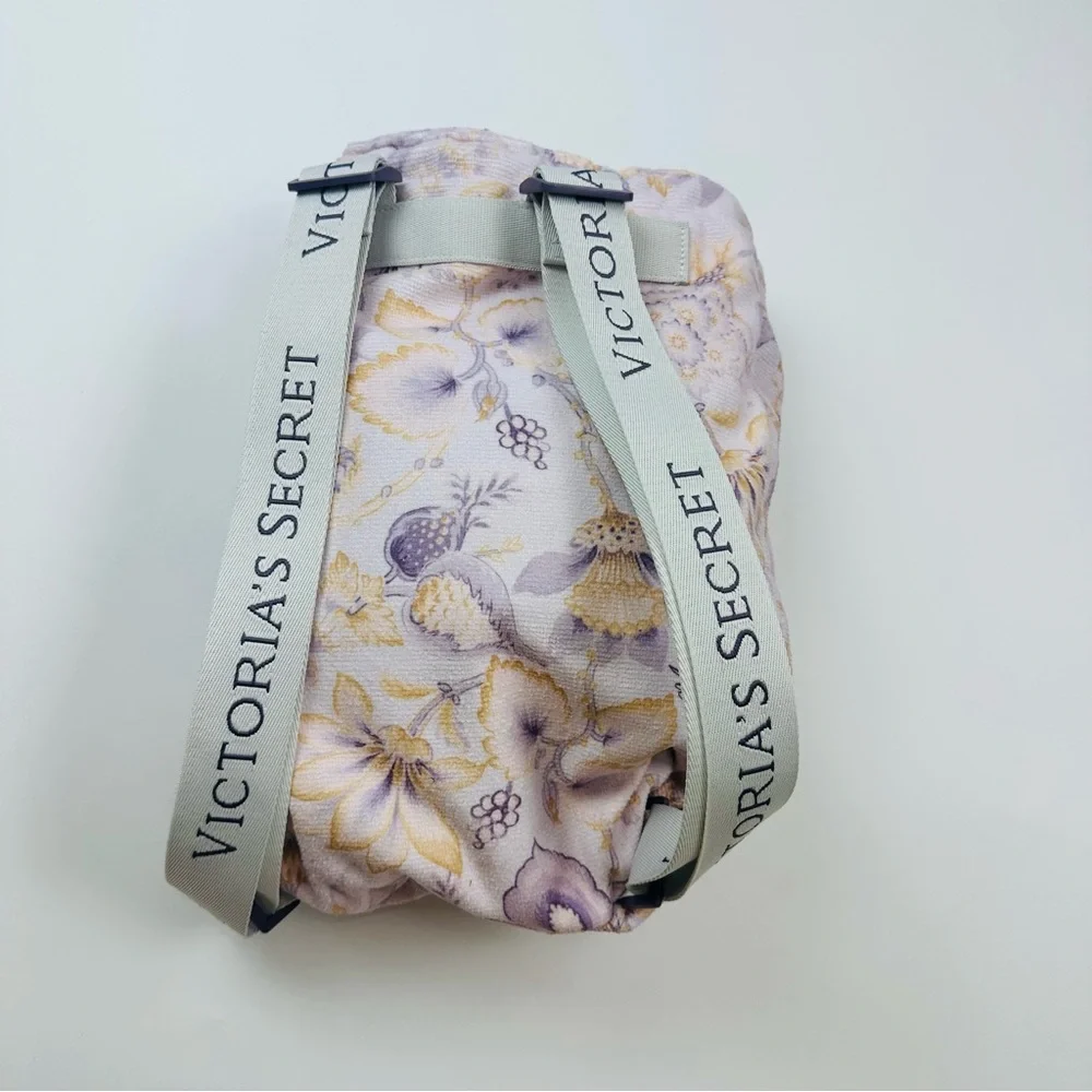 Victoria's Secret 2 in 1 Towel Backpack Pastel Floral Backpack